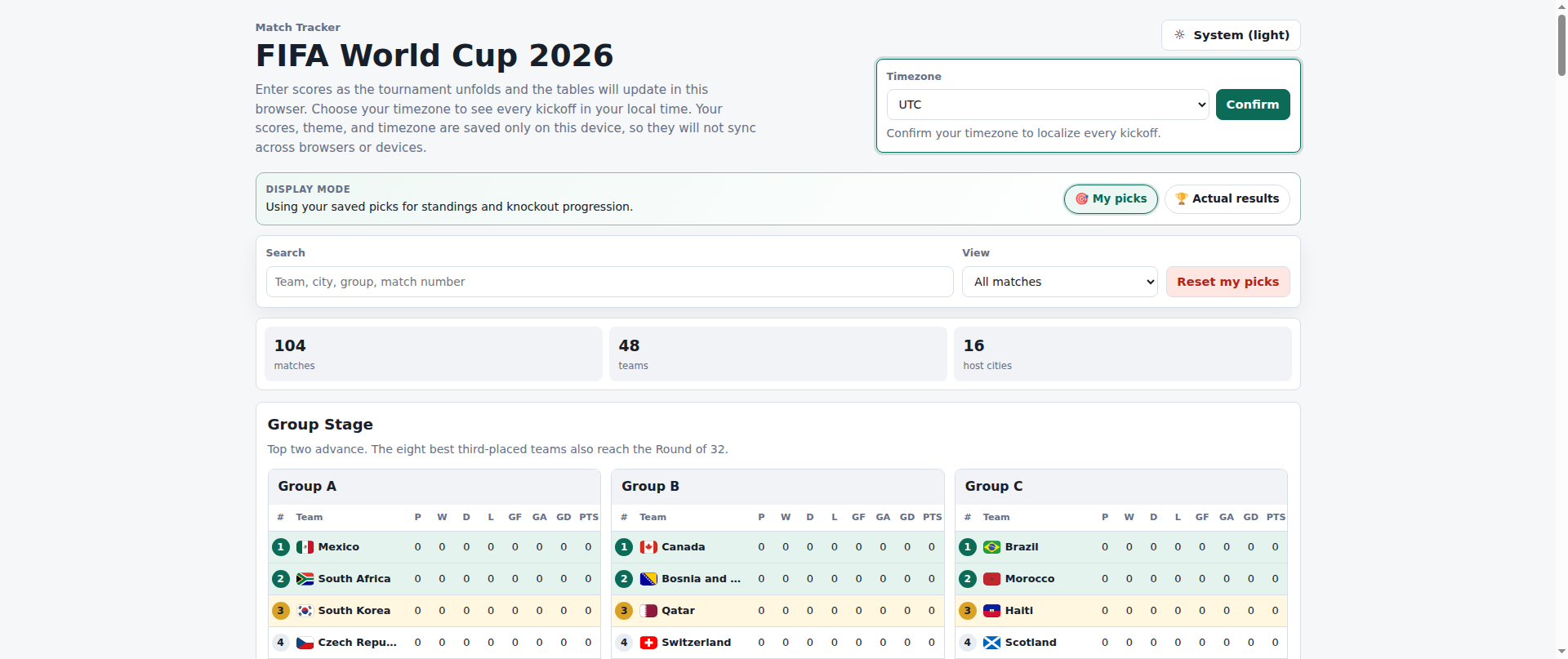 Screenshot of fifa2026.team