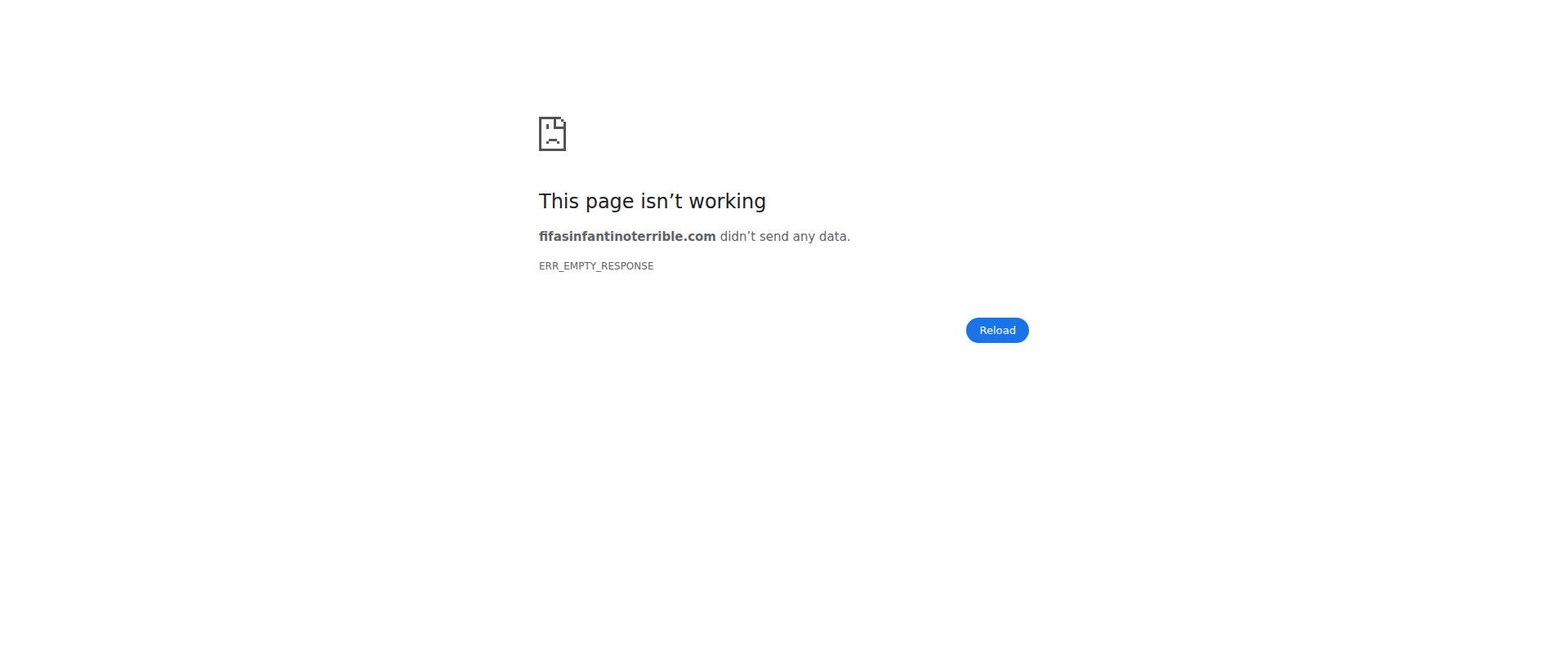 Screenshot of fifasinfantinoterrible.com