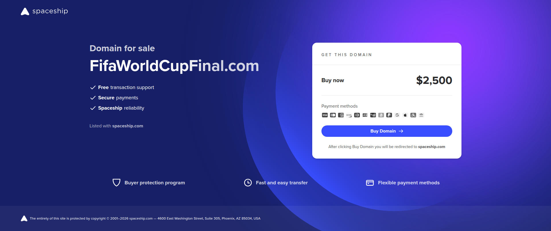 Screenshot of fifaworldcupfinal.com