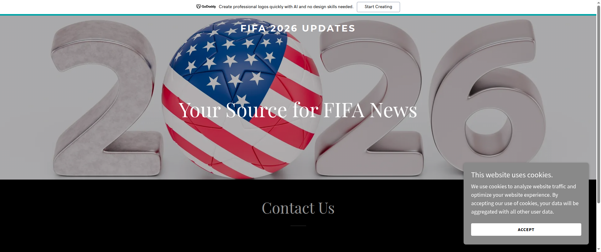 Screenshot of fifa2026updates.com