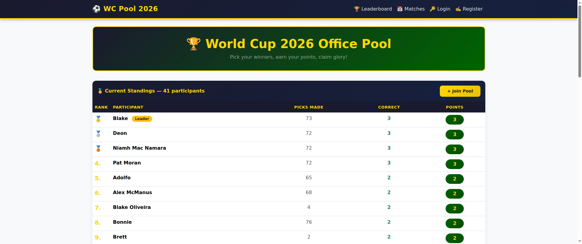 Screenshot of nates-worldcup2026.com
