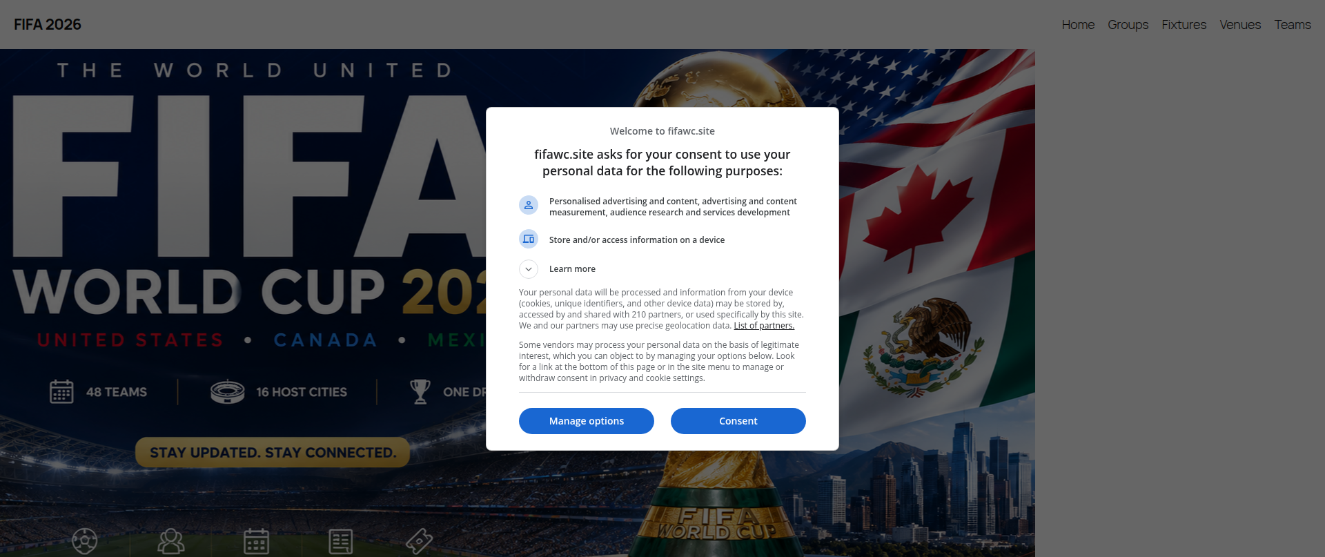Screenshot of fifawc.site