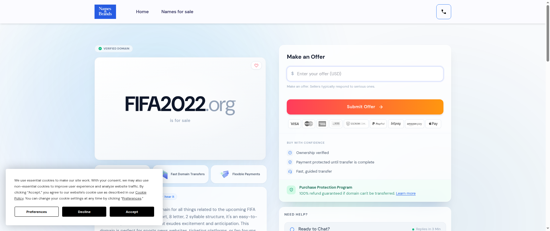 Screenshot of fifa2022.org