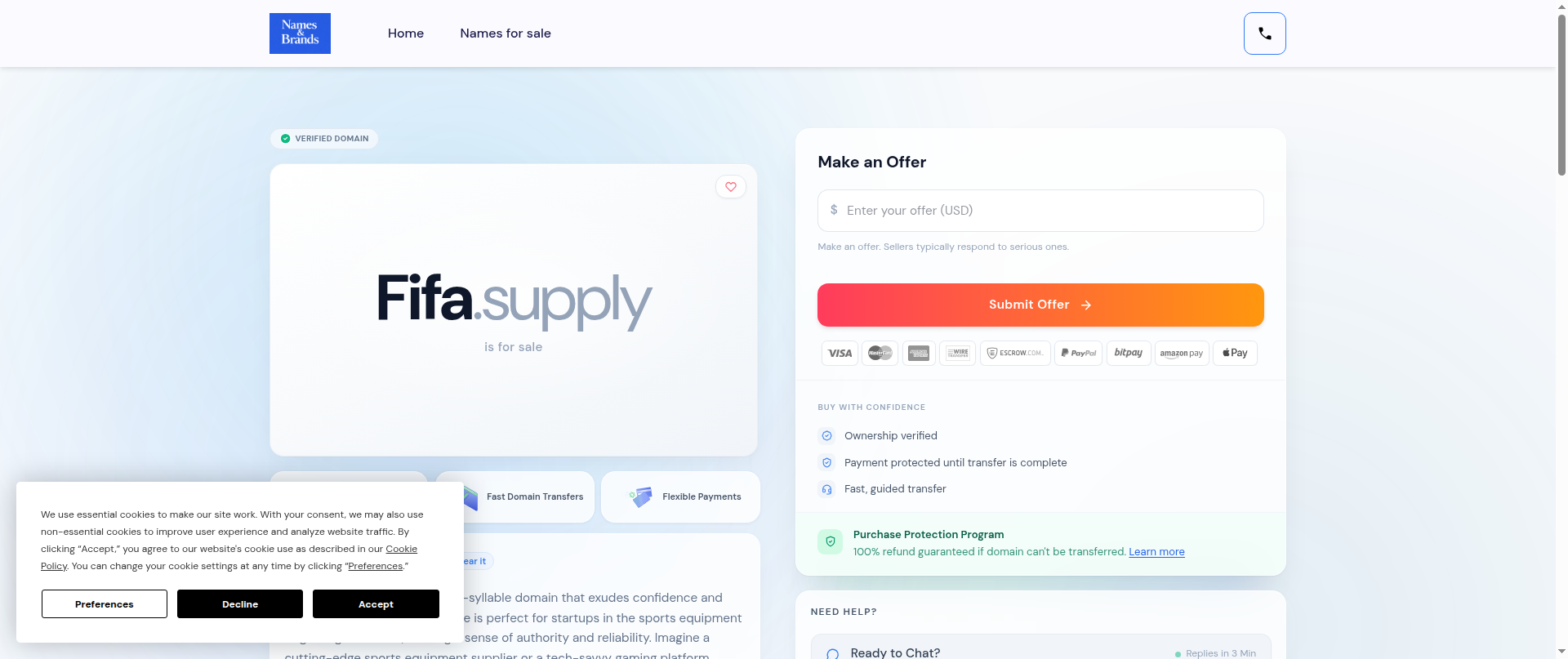 Screenshot of fifa.supply