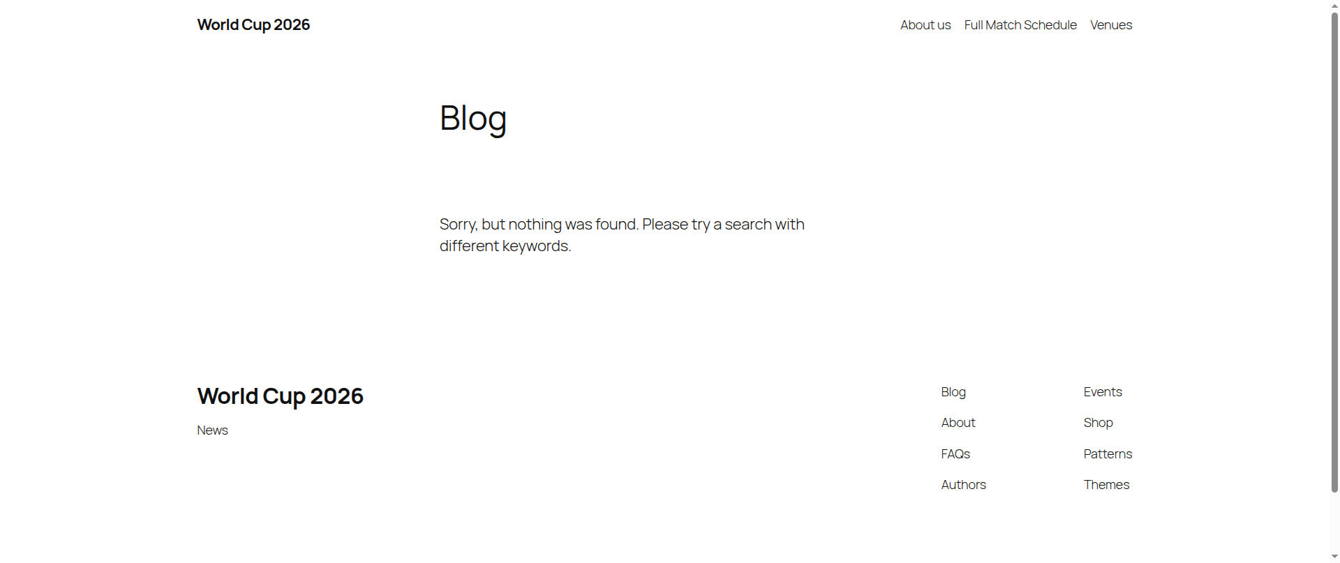 Screenshot of worldcup2026today.online