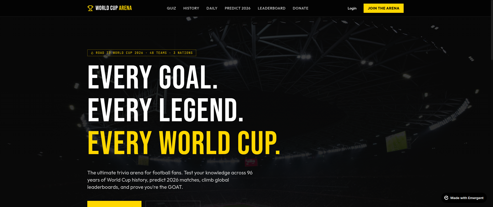 Screenshot of fifa2026fever.com
