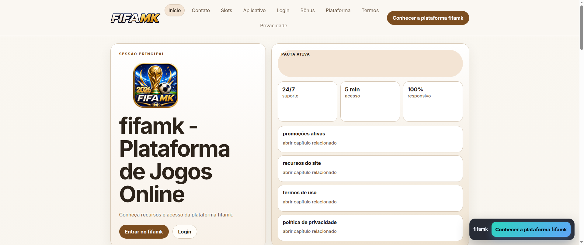 Screenshot of fifamk.org