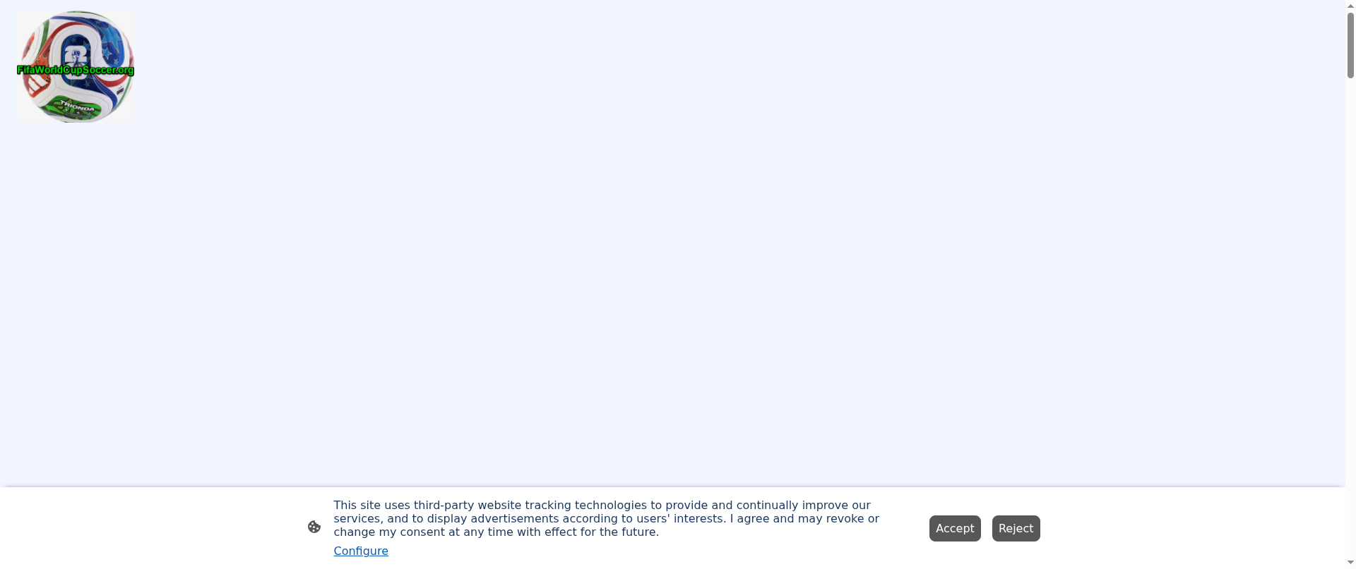 Screenshot of fifaworldcupsoccer.org
