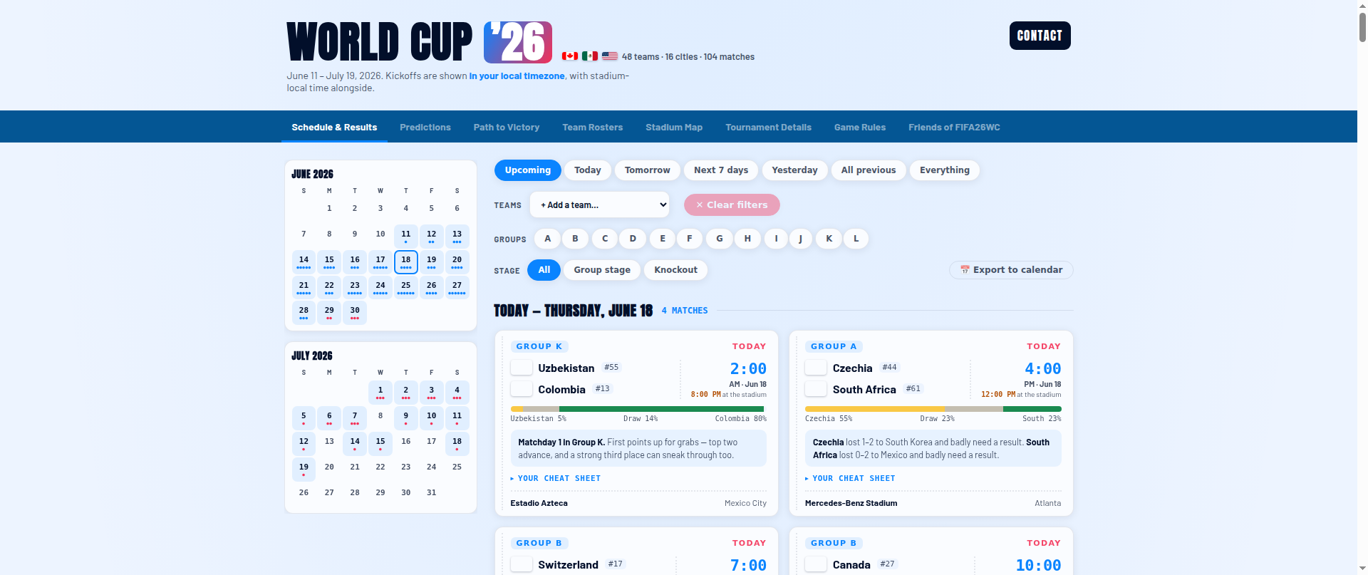 Screenshot of fifa26wc.com