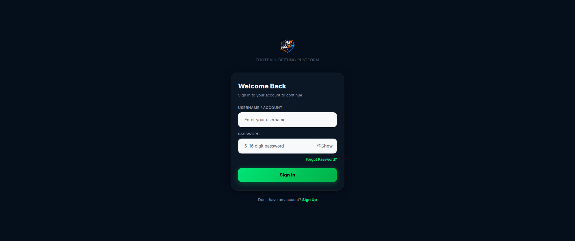 Screenshot of fifa26bet.live