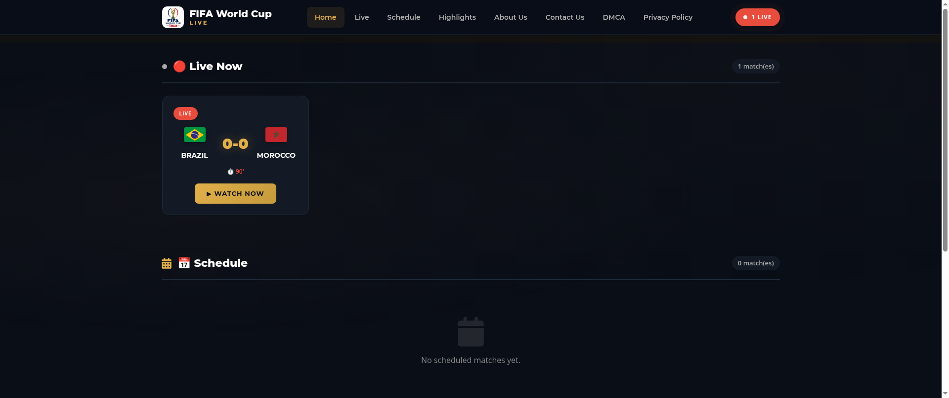 Screenshot of fifaworldcuplive.live