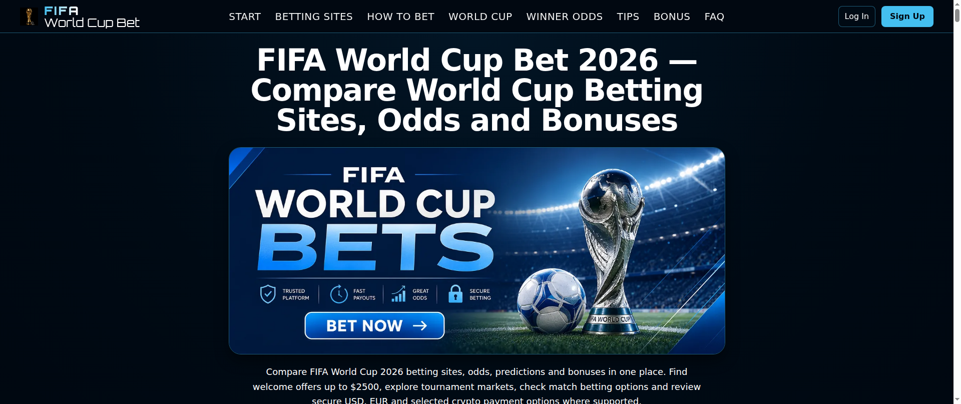 Screenshot of fifa-world-cup-bet.com