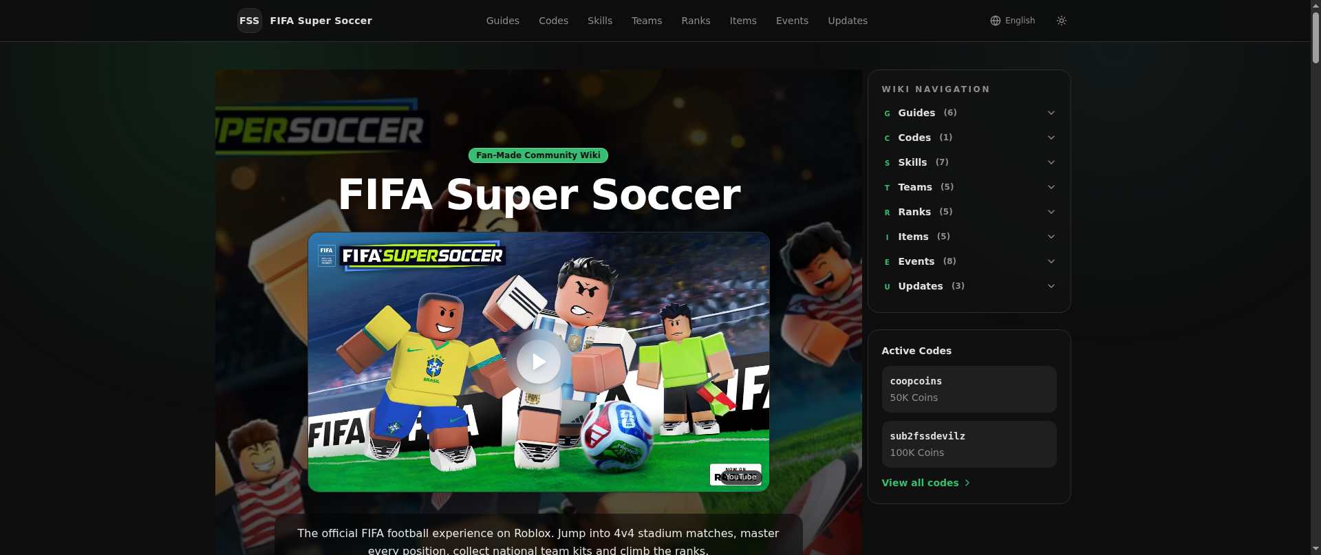 Screenshot of fifasupersoccer.games