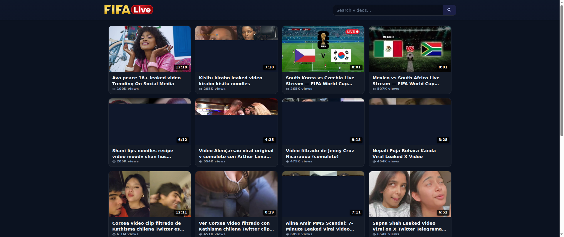 Screenshot of fifaworldcuplive.cam