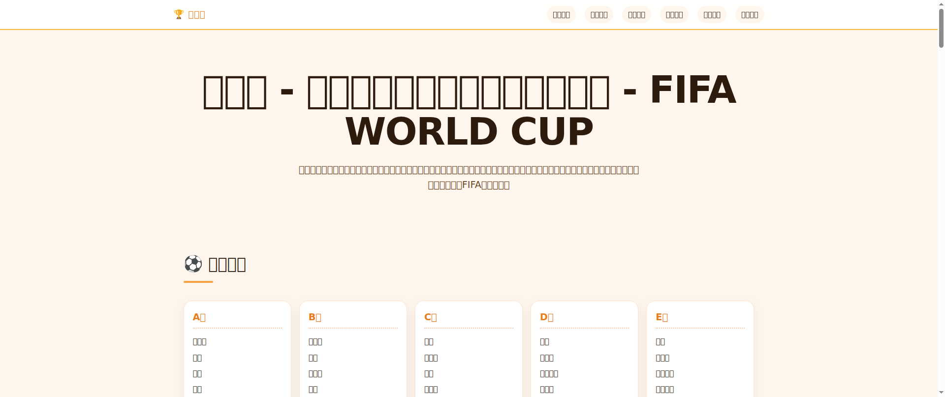 Screenshot of football-fifawc.com