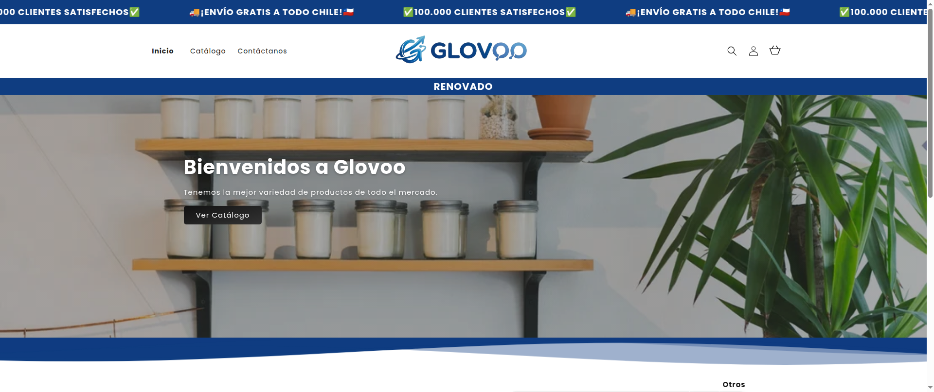 Screenshot of glovoochile.com