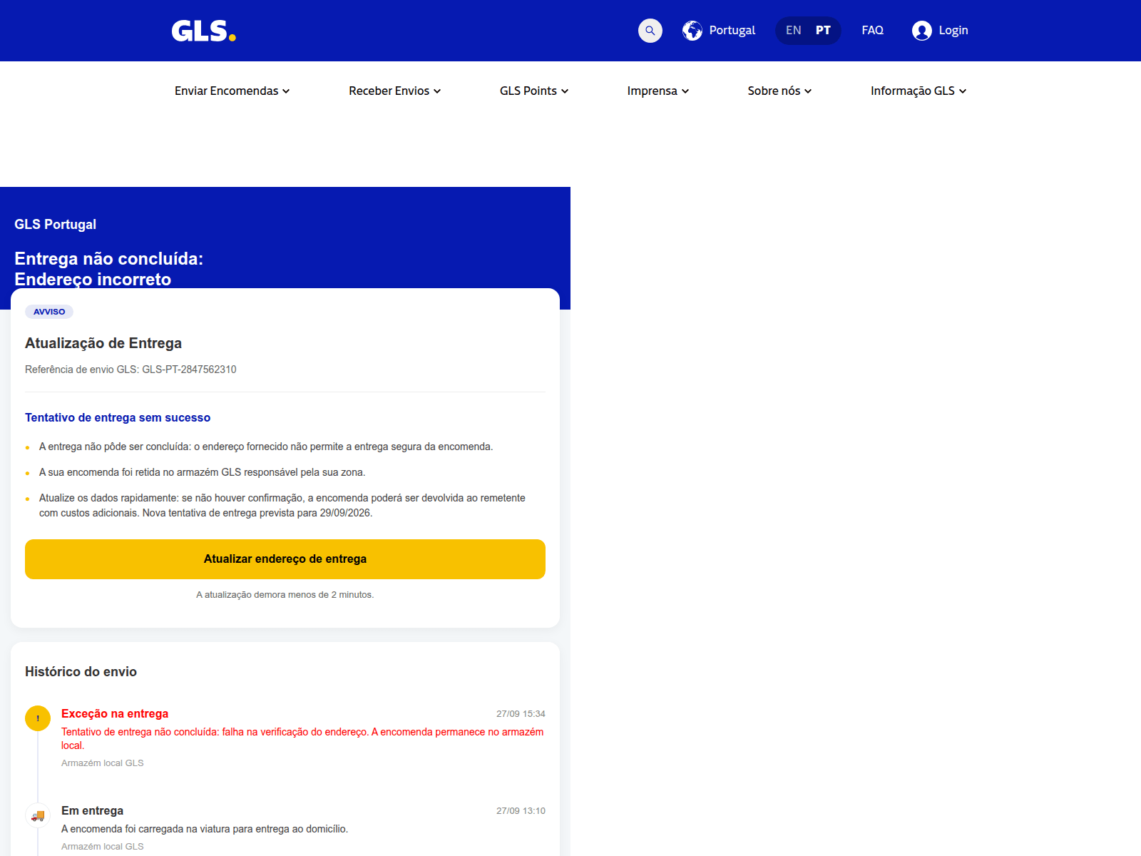Screenshot of gls-groupptt.cfd