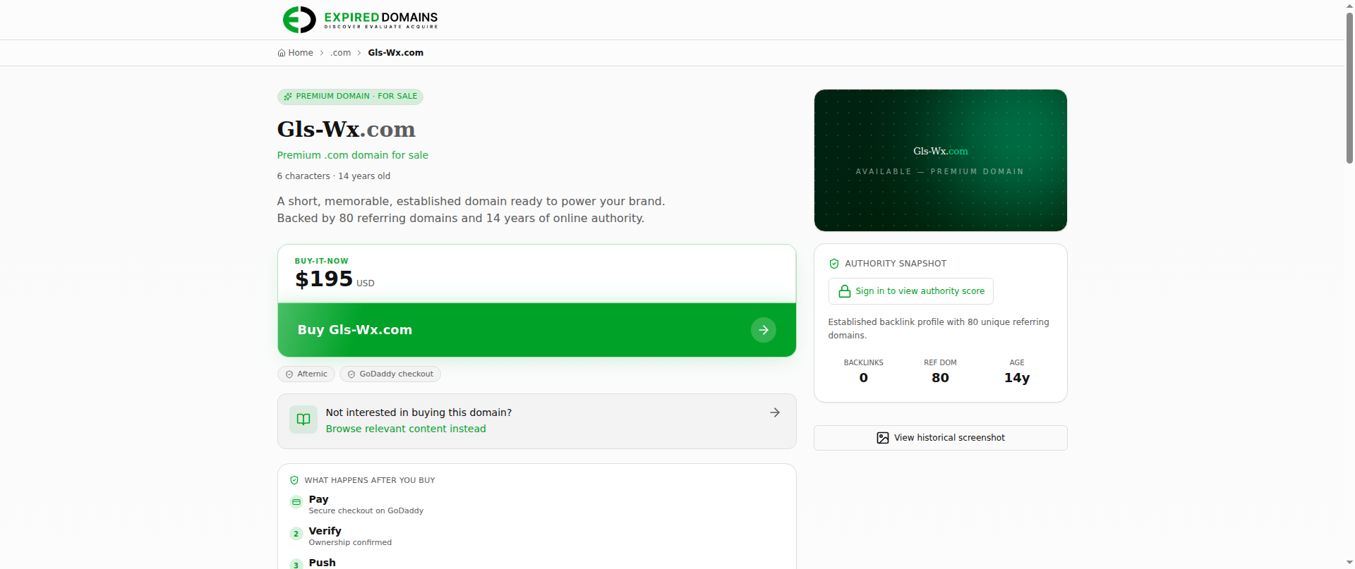Screenshot of gls-wx.com