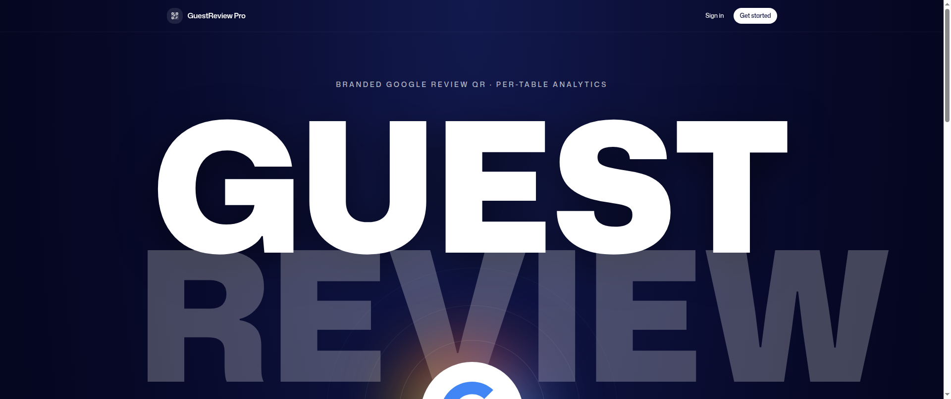 Screenshot of googlereviewpro.com