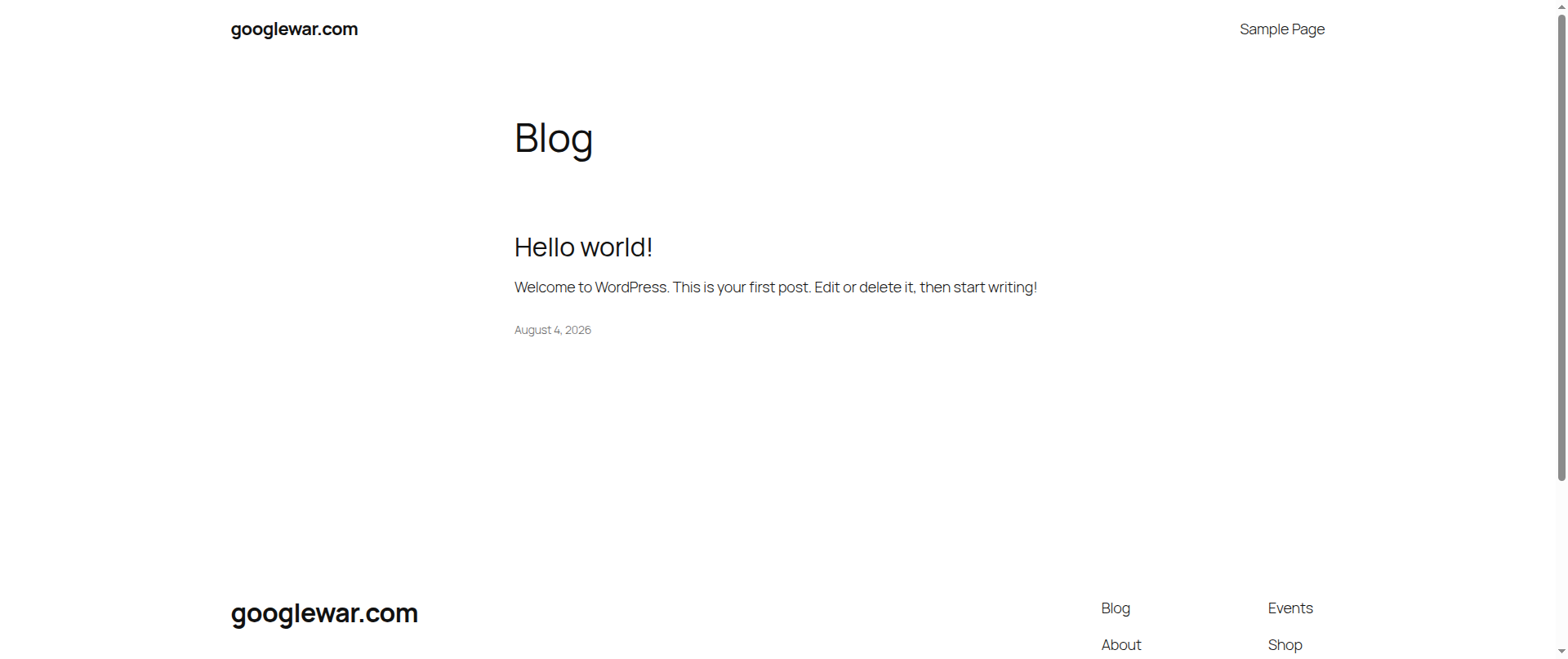 Screenshot of googlewar.com