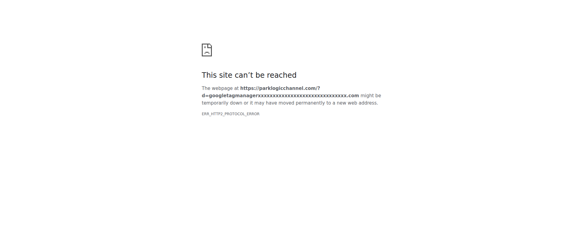 Screenshot of googletagmanagerxxxxxxxxxxxxxxxxxxxxxxxxxxxxxx.com