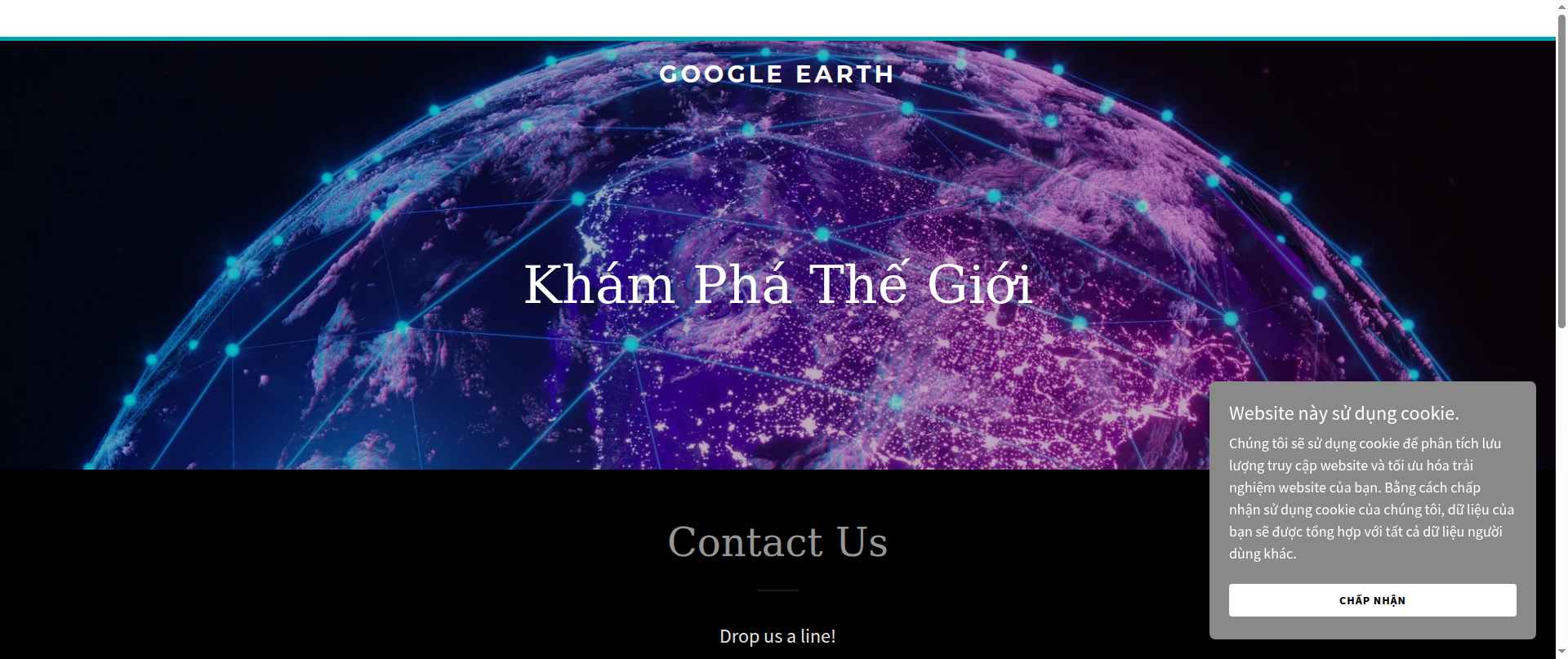 Screenshot of googleearth.space