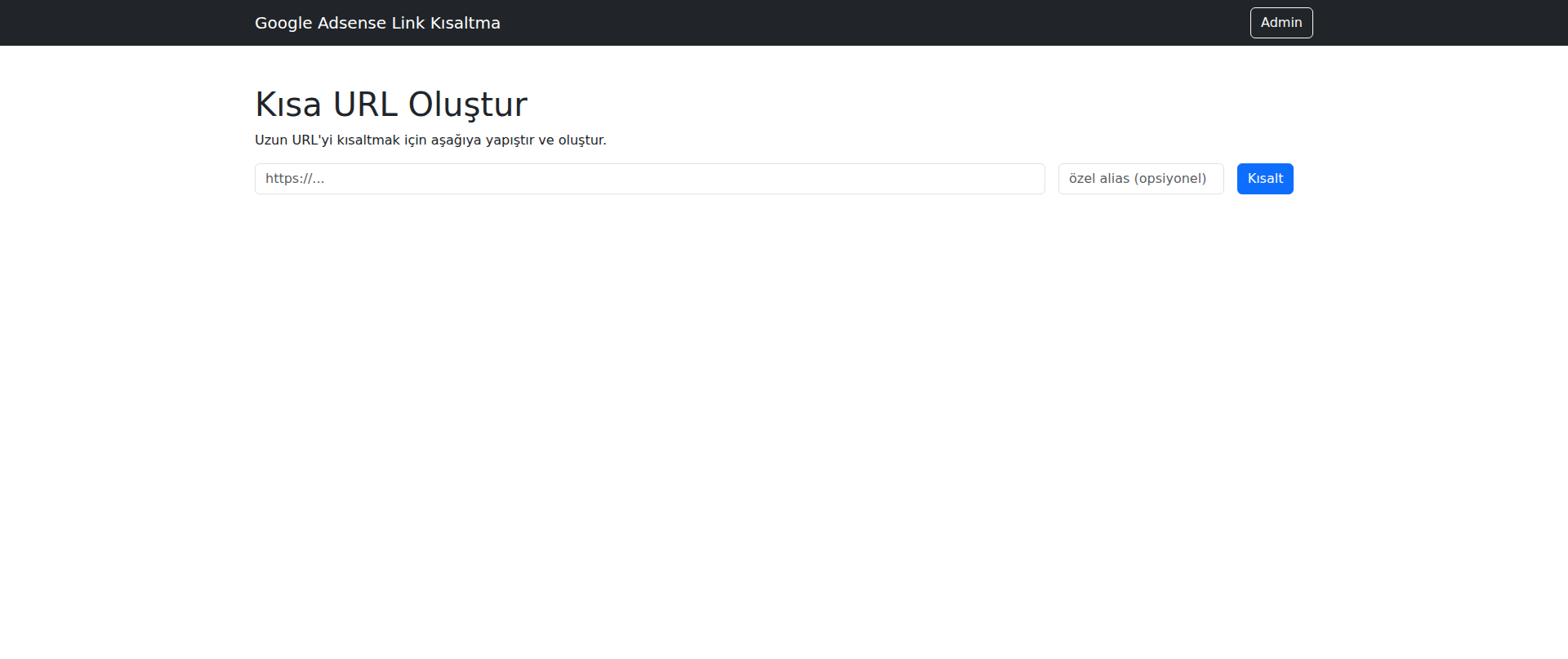Screenshot of short.googleadsense.com.tr