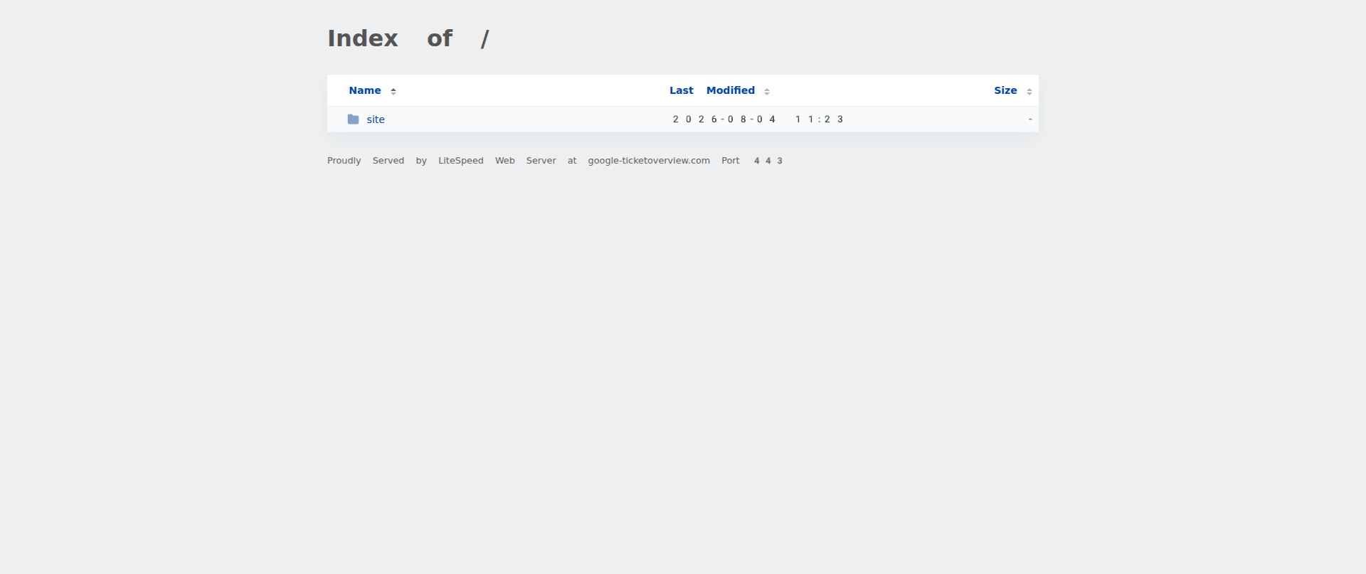 Screenshot of google-ticketoverview.com