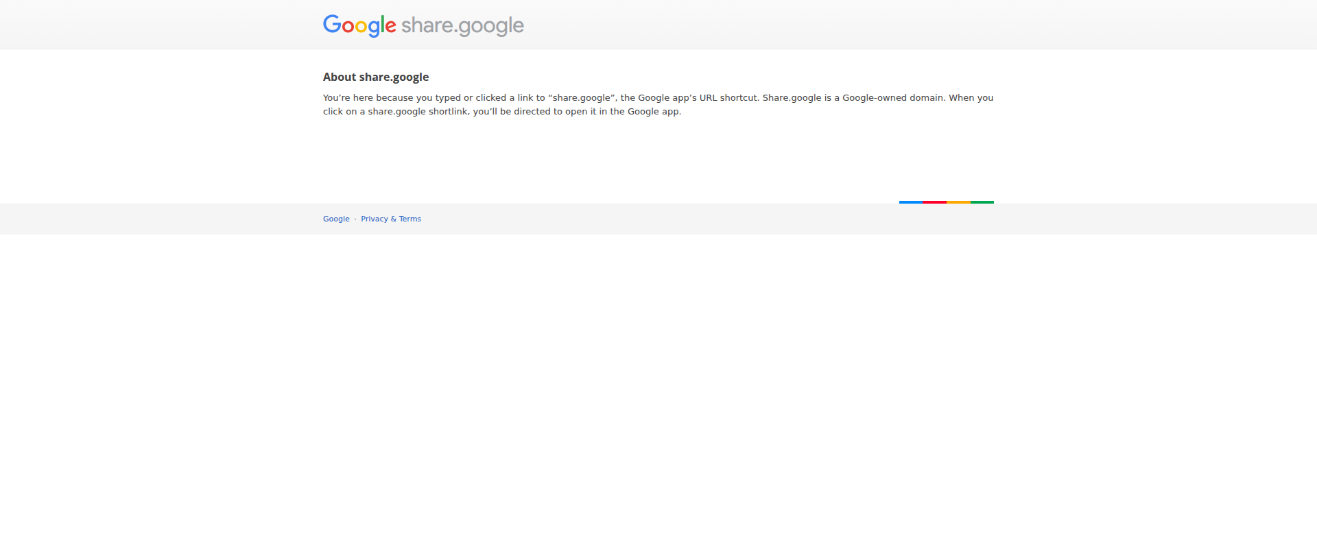 Screenshot of share.google