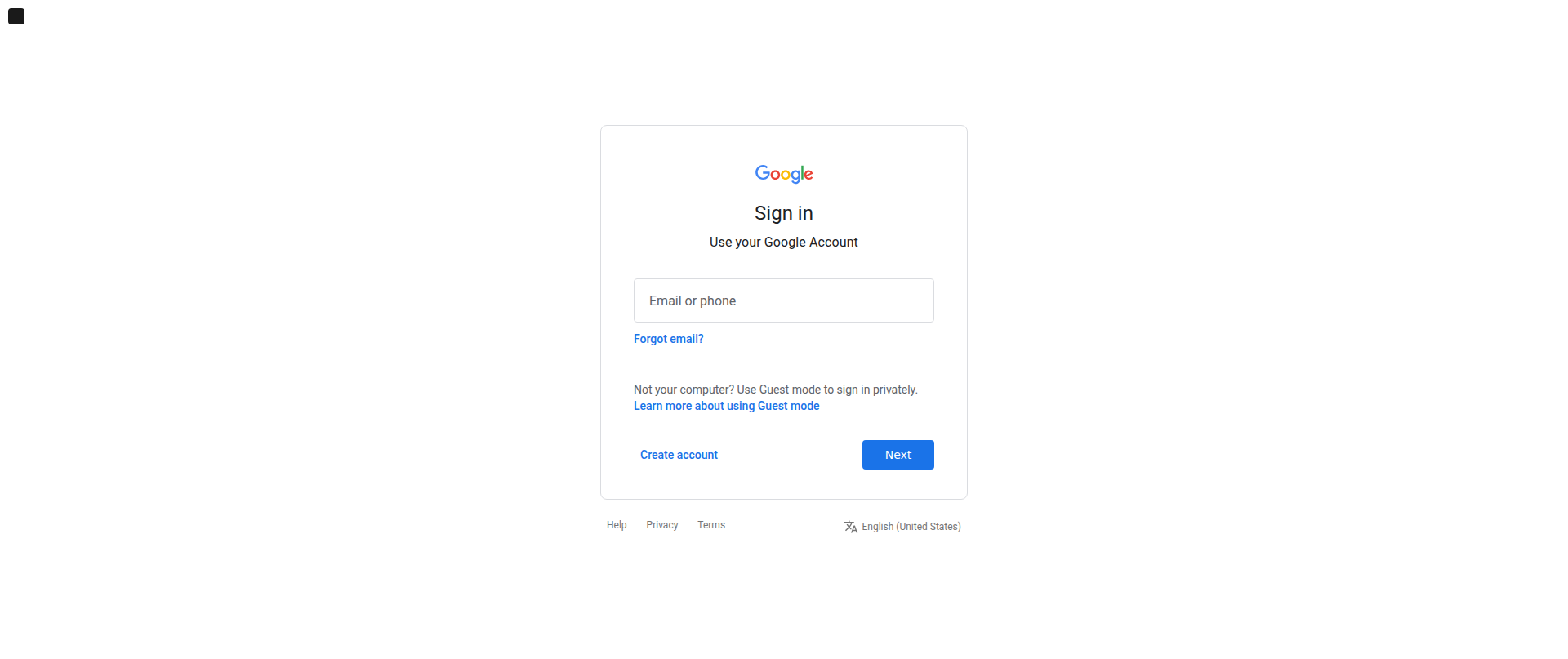 Screenshot of googleaccountservices.netlify.app