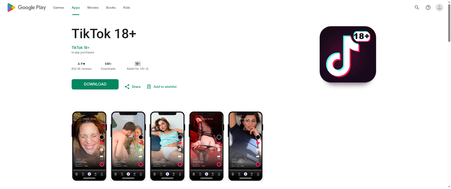 Screenshot of google-tik.com