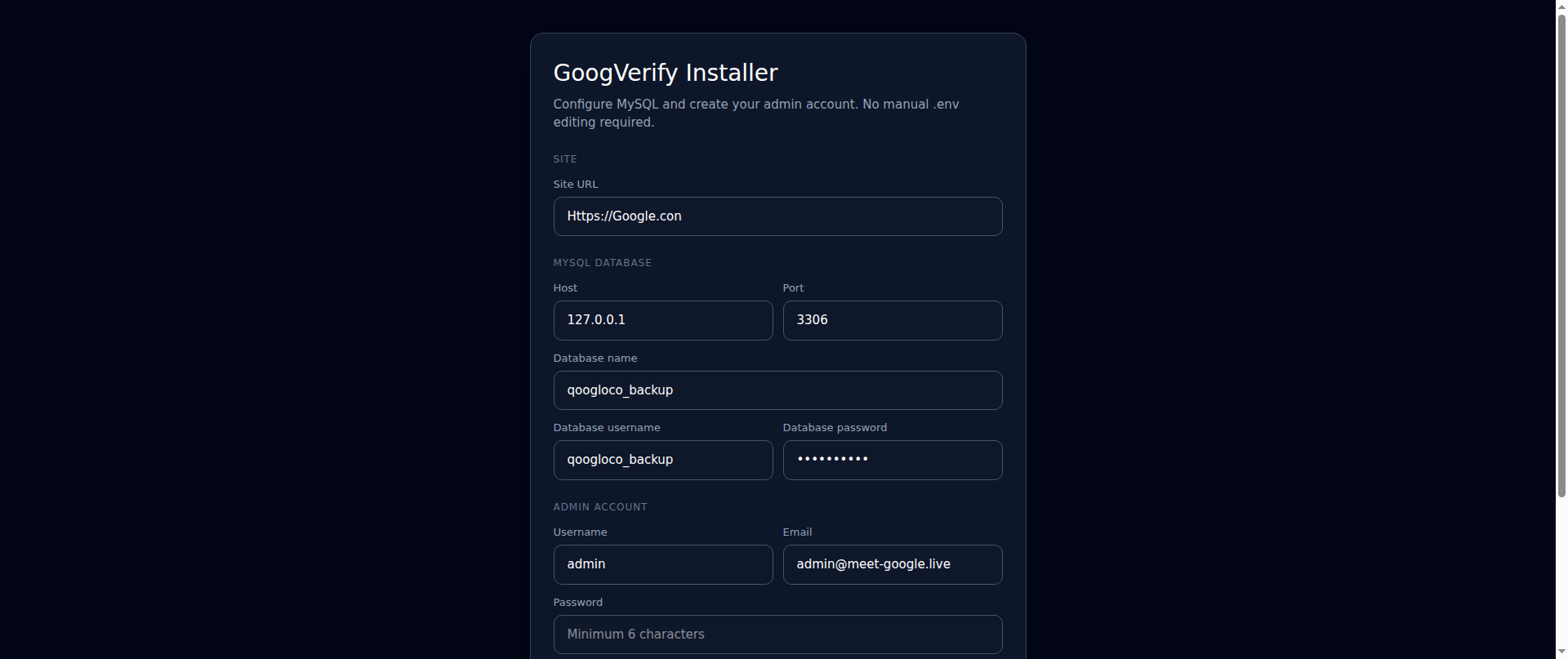 Screenshot of meet-google.live