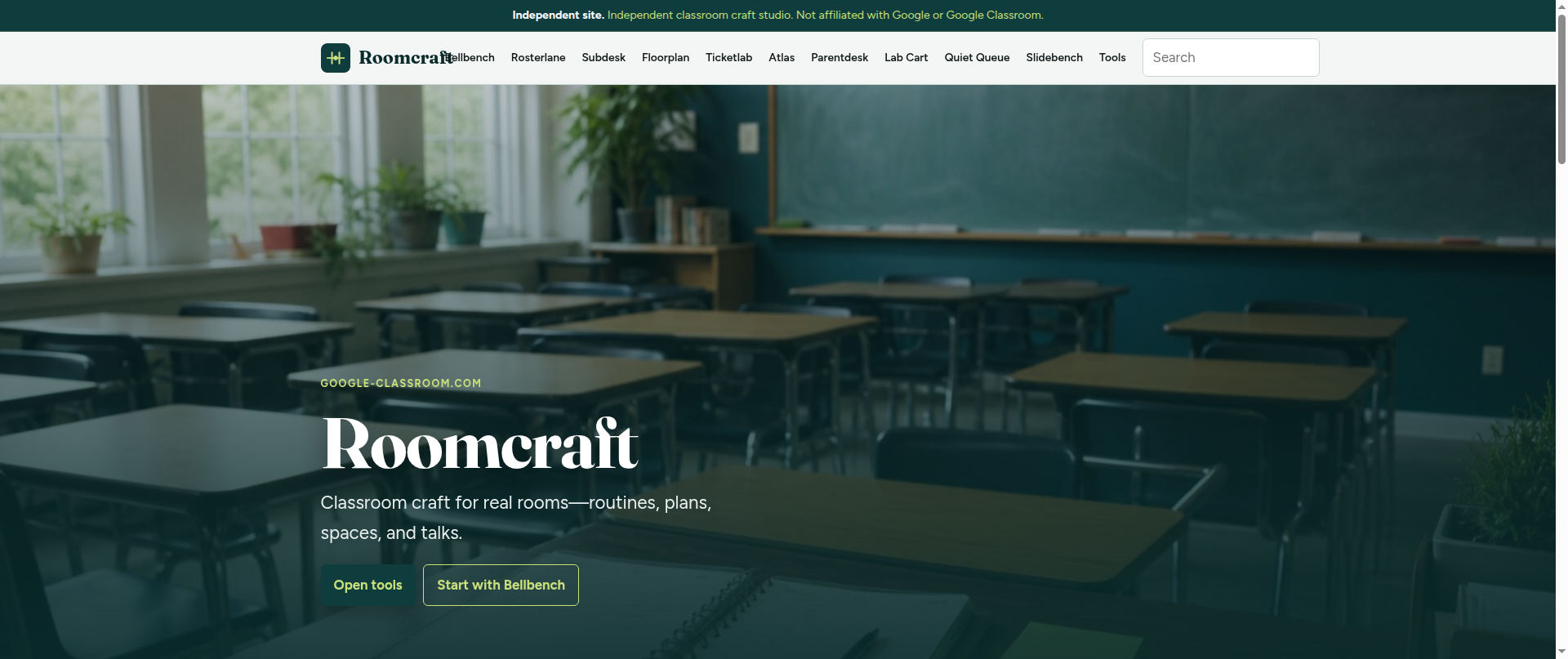 Screenshot of google-classroom.com