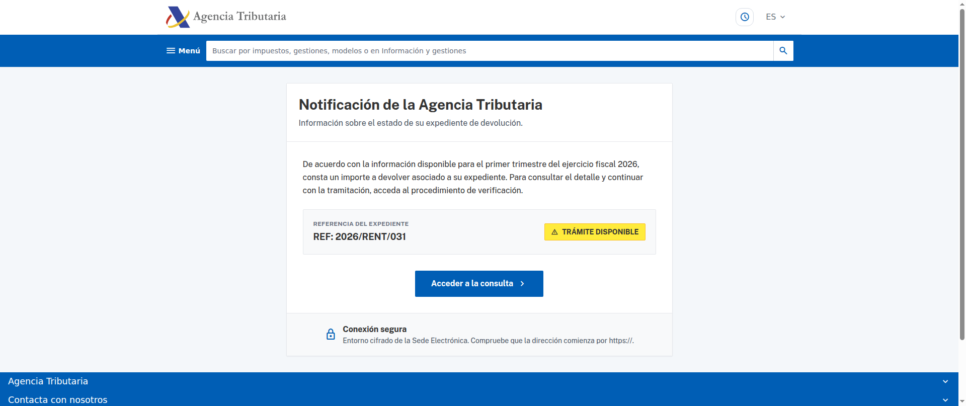 Screenshot of agenciatributariaquqz.eu.cc
