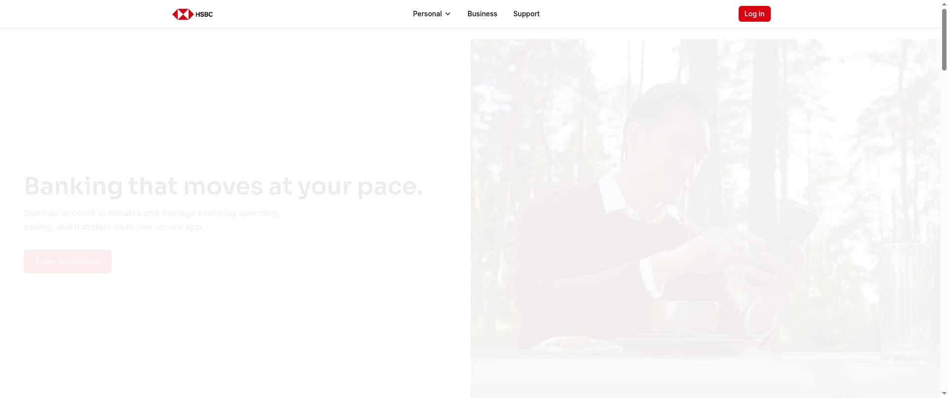 Screenshot of hsbconline.site