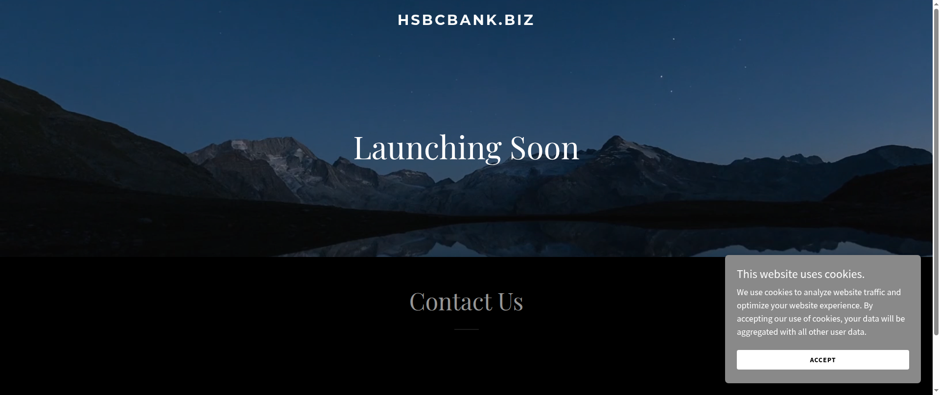 Screenshot of hsbcbank.biz