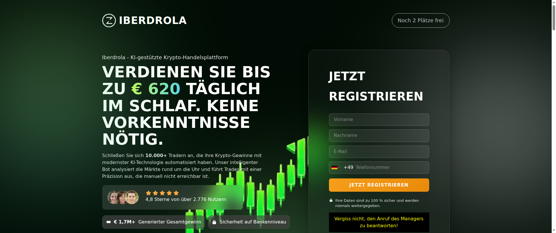 Screenshot of iberdrolatrade.com
