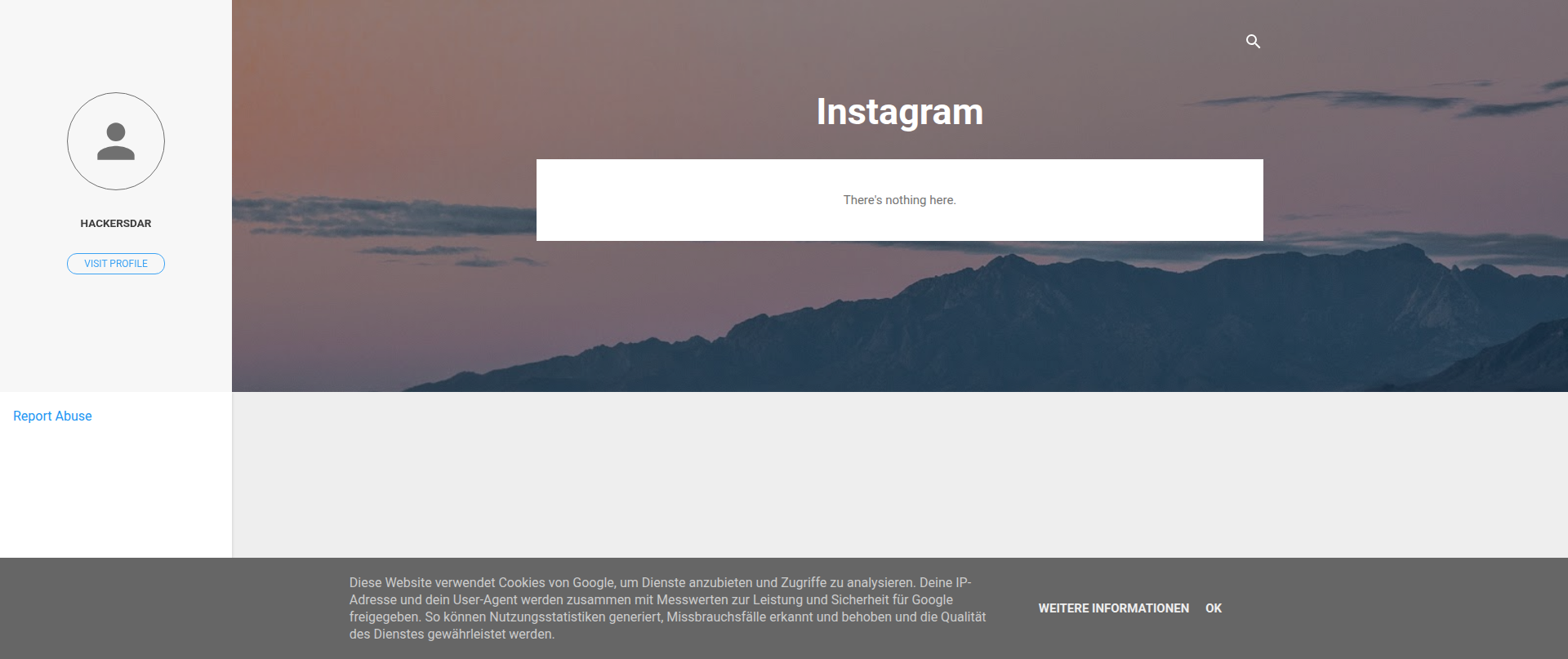Screenshot of instagramrecovery.blogspot.com