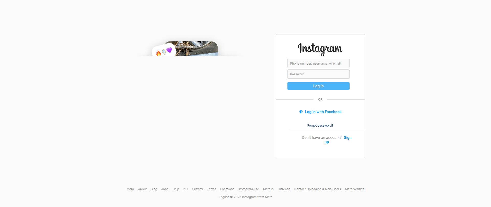 Screenshot of instagram-delta-five.vercel.app