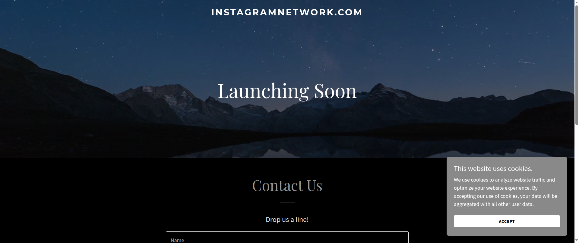 Screenshot of instagramnetwork.com