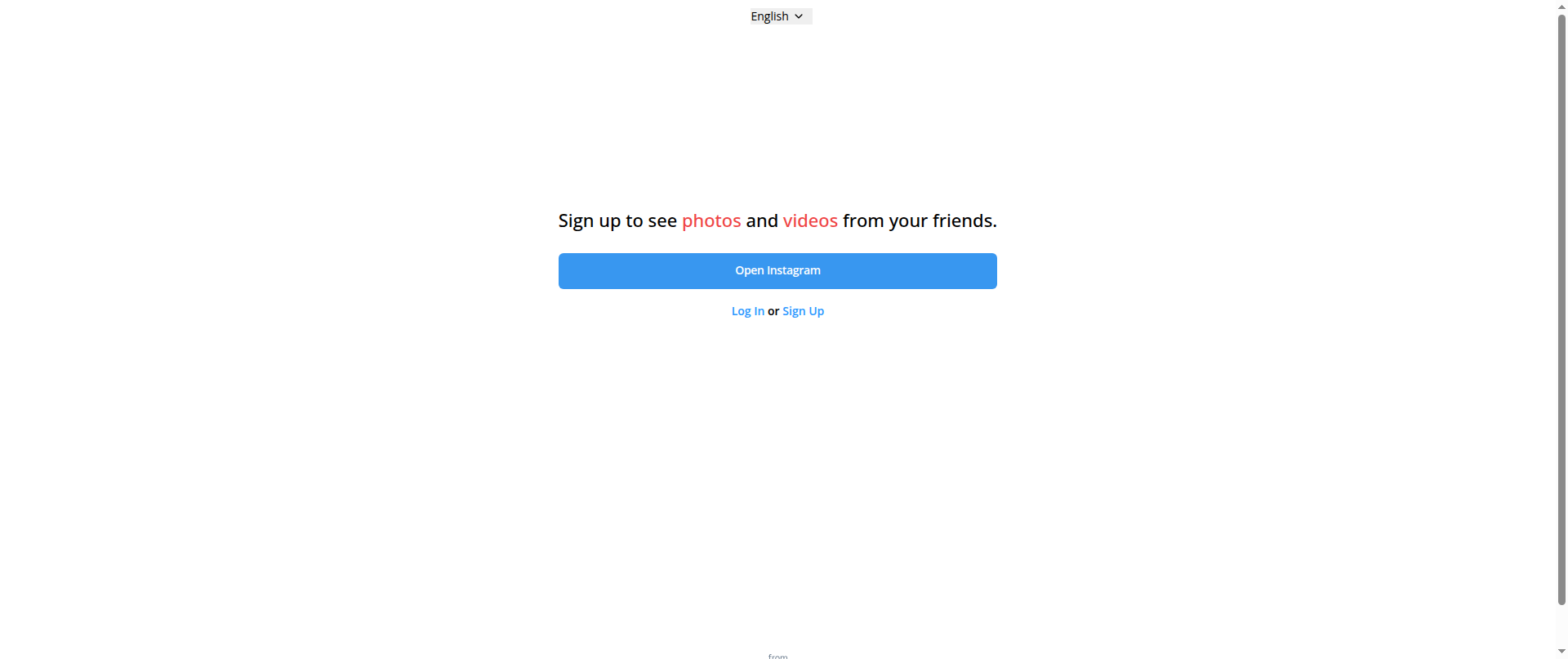Screenshot of open-instagram.vercel.app