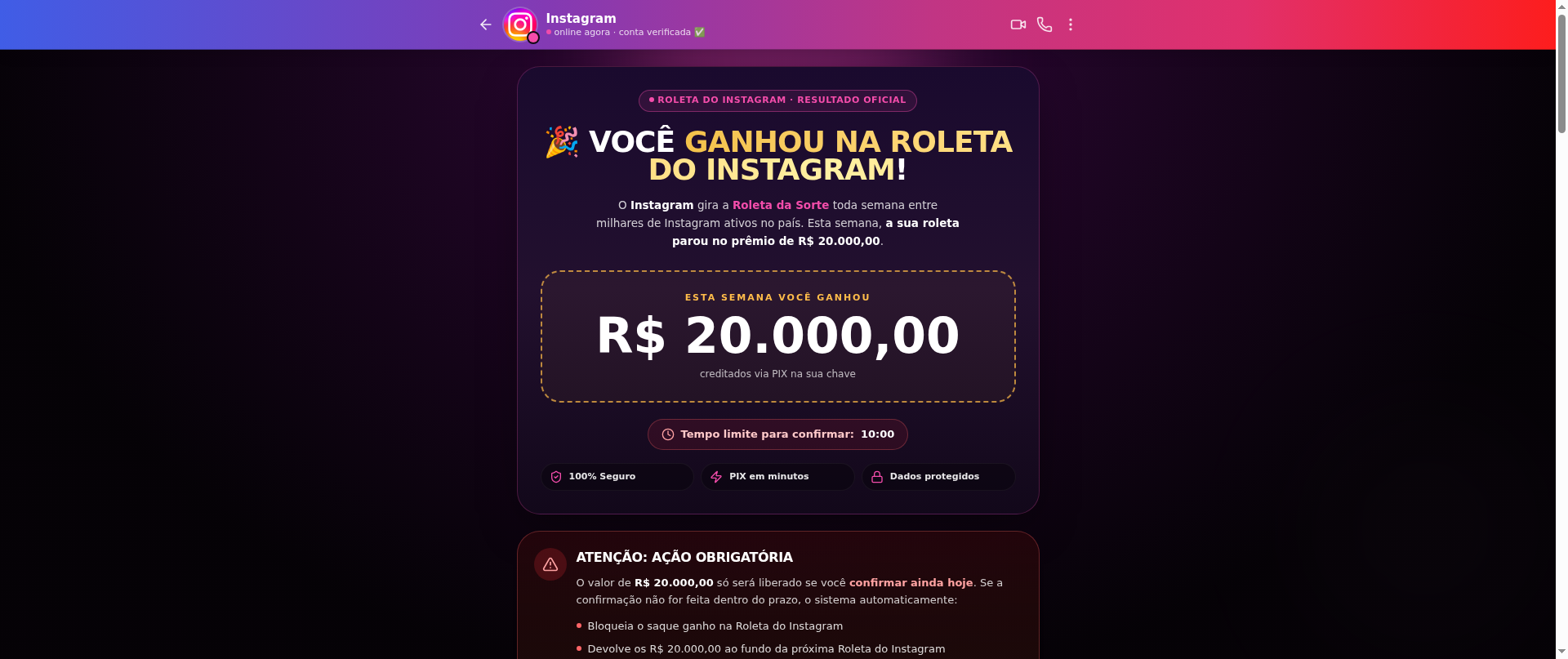 Screenshot of instagrampremiado.com
