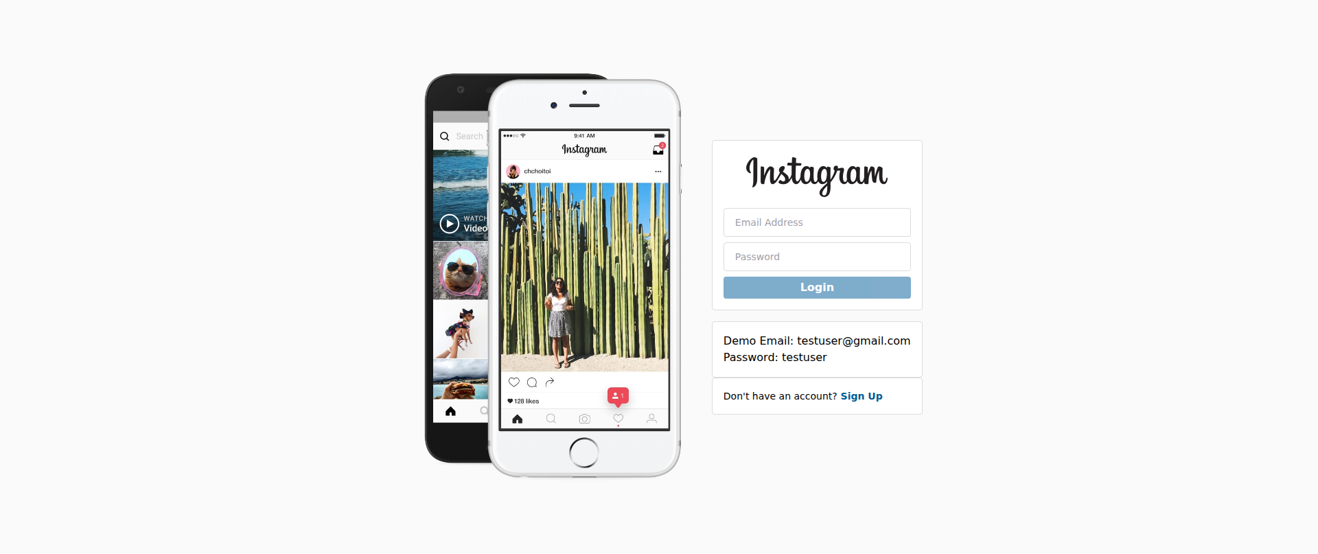 Screenshot of instagram-chi.vercel.app