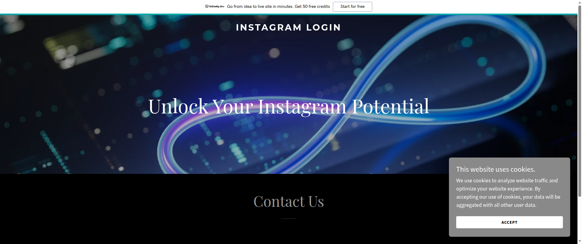 Screenshot of instagramlogin.online