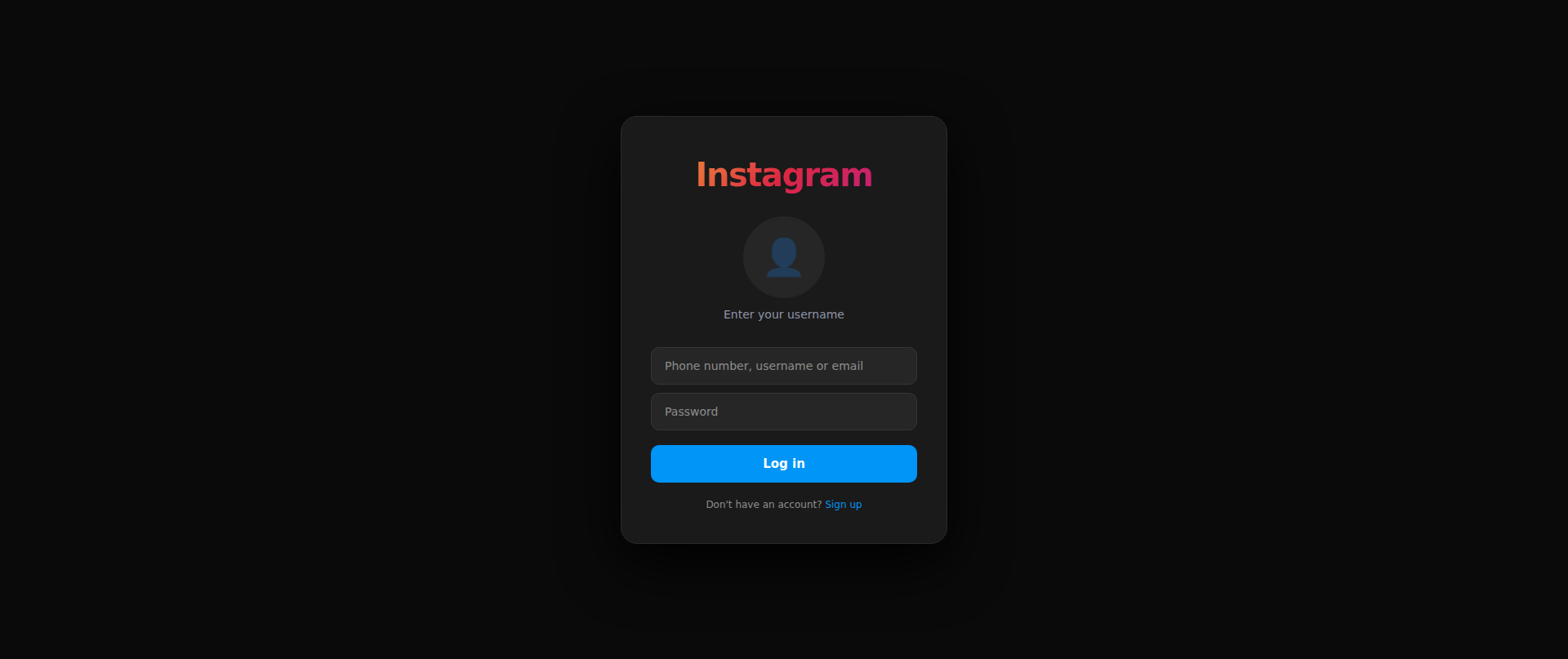 Screenshot of instagram-ssew.vercel.app