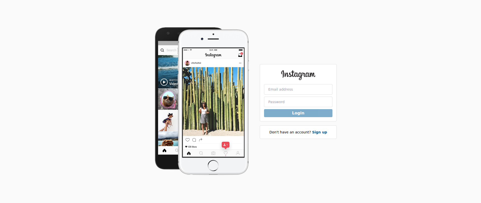 Screenshot of instagram-react-blue.vercel.app