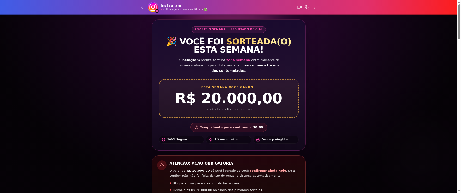 Screenshot of premio-instagram.com