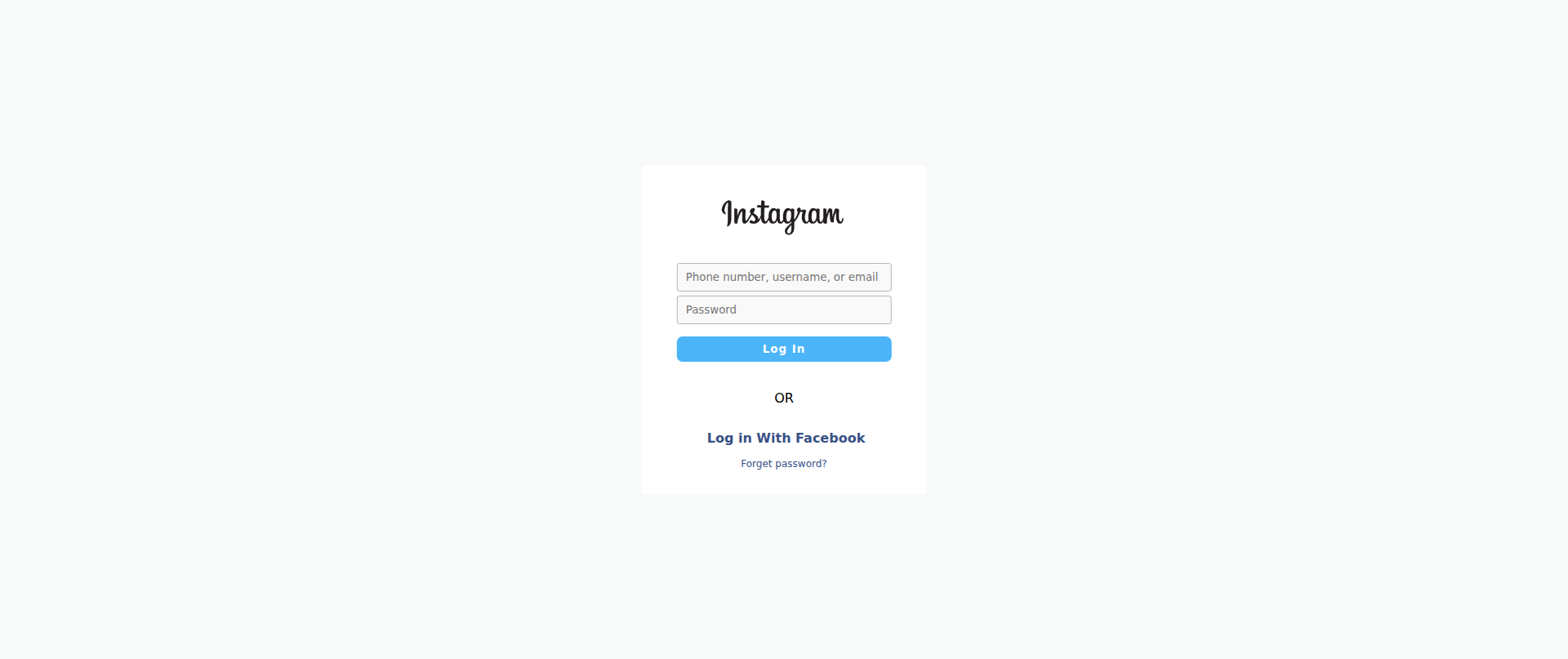 Screenshot of support-instagram.github.io