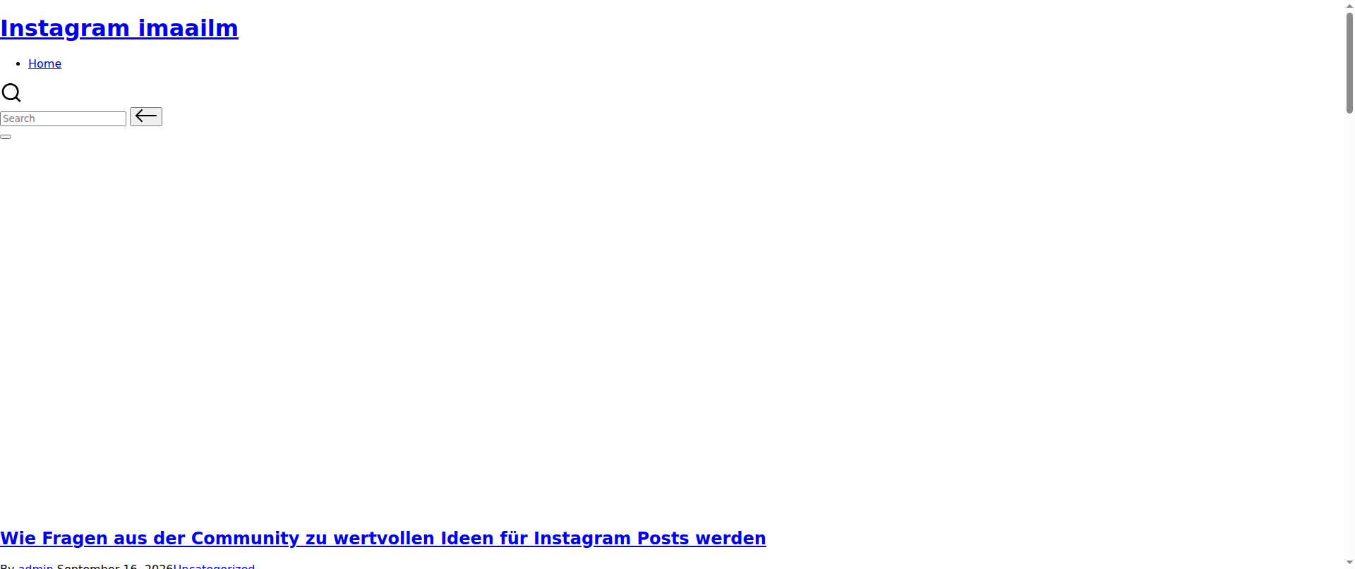 Screenshot of instagramimaailm.wiki