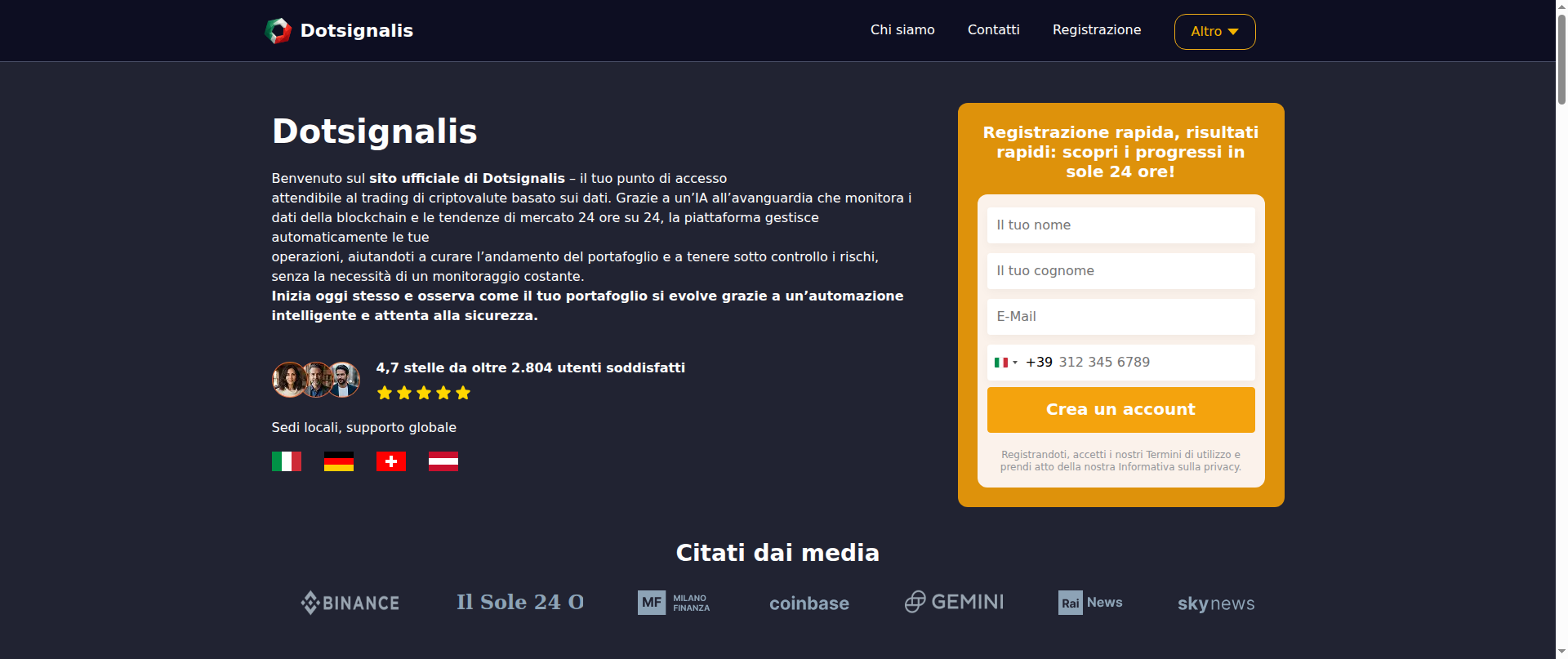 Screenshot of intesaai-it.com
